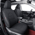 coverdream Custom Seat Covers Compatible with Select Toyota Highlander 2014 2015 2016 2017 2018 2019,Three Row,Second Row Captain Chair (Black,Full Set)