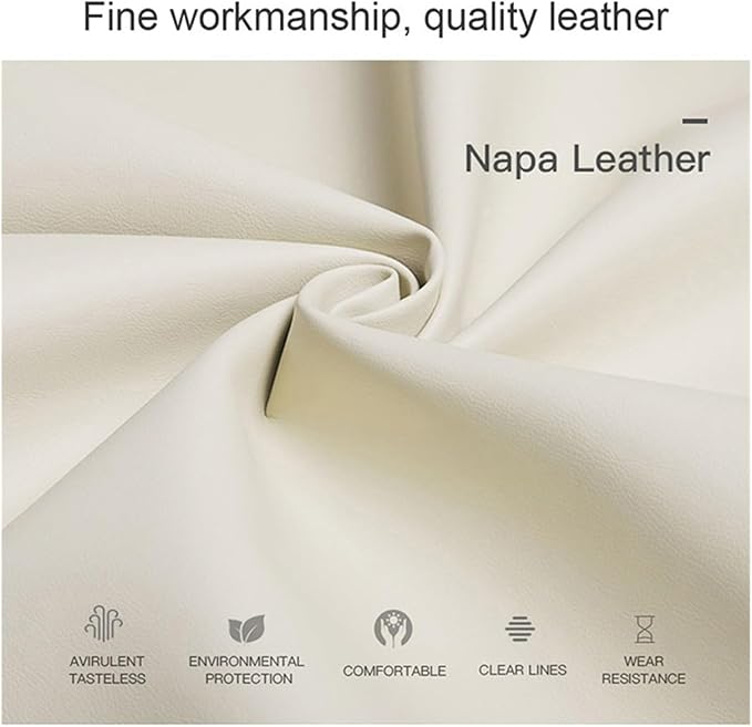 Luxury NAPPA Headrest Compatible For Mercedes Maybach S-Class Leather Lumbar Pillows Car Neck Travel Seat Cushion Support Car Accessories(Beige coffee)