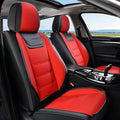 Coverado Car Seat Covers, Front Covers for Cars, Car Seat Cover Front Seats, Car Seat Protector Waterproof, Leather Car Seat Cushion, Universal Interior Covers Seat Protectors for Most Cars Black-Red