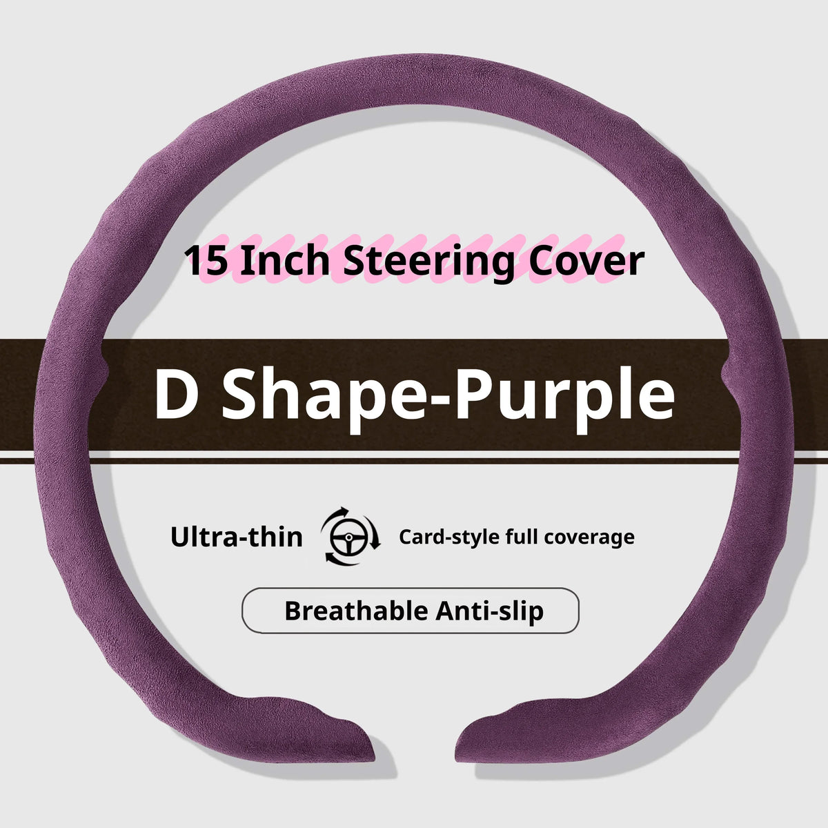 Genesis Ultrasuede Steering Wheel Cover