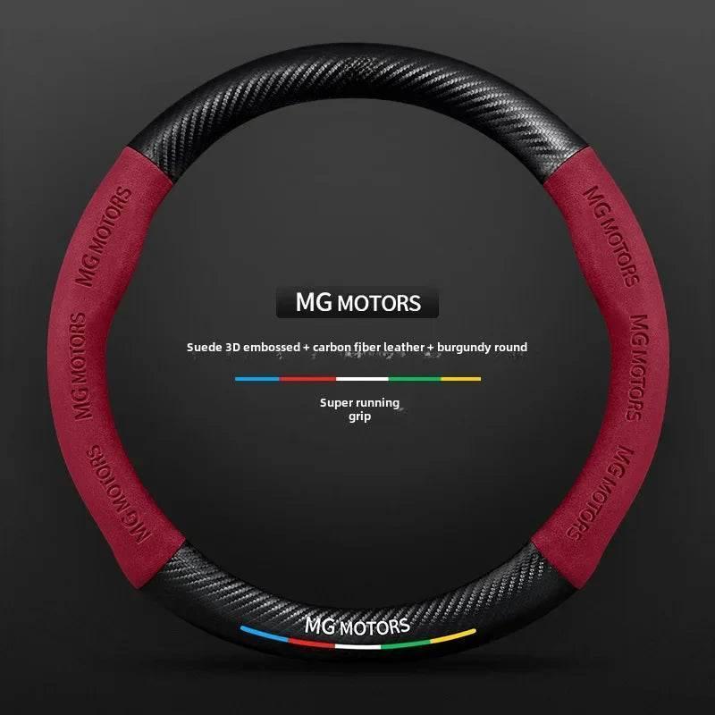 MG Carbon Fiber & Suede Steering Wheel Cover