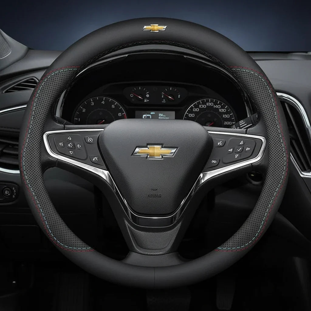 Chevrolet Leather Steering Wheel Cover