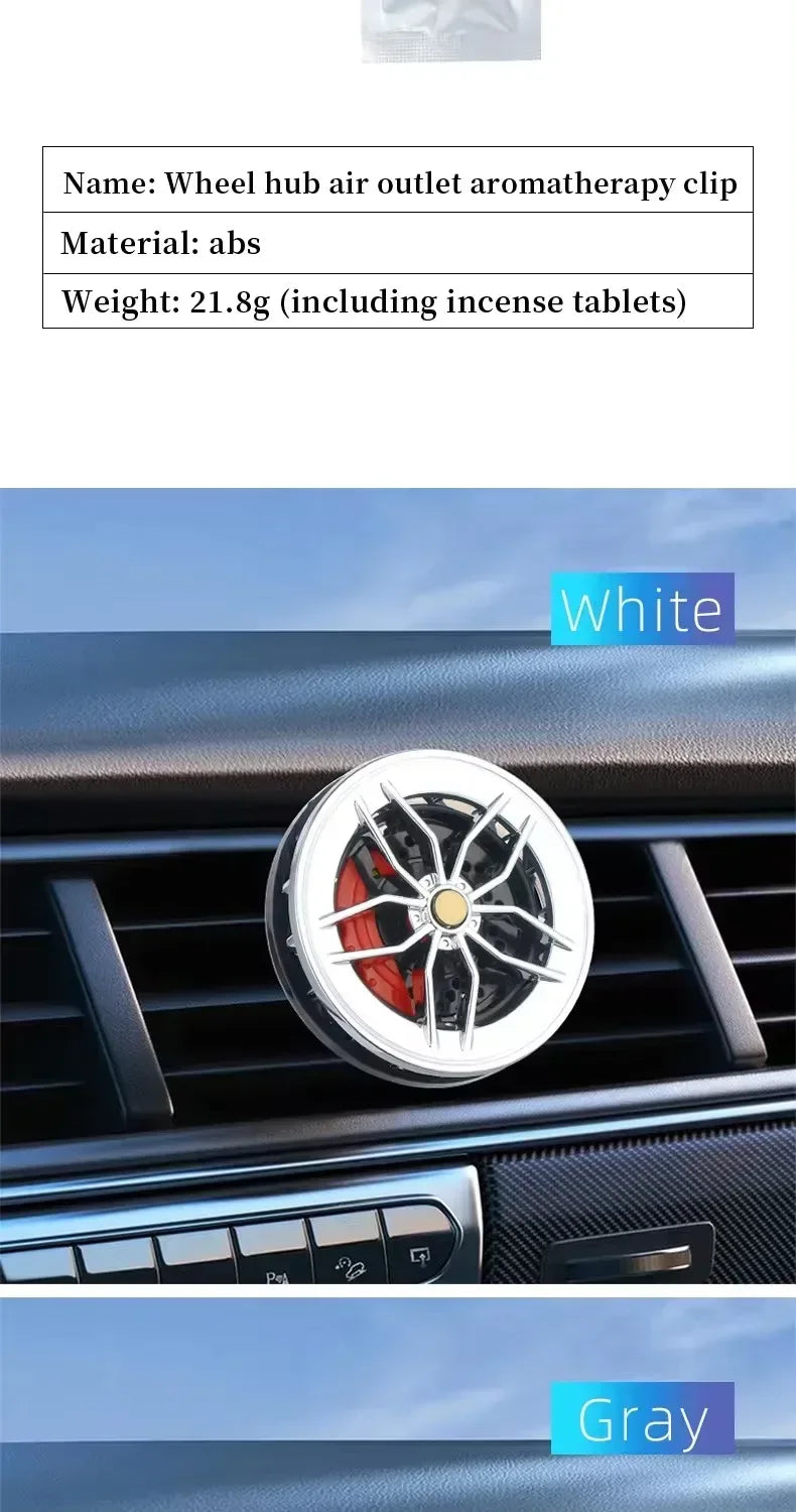 Rotatable Wheel Hub Car Air Freshener Vent Clip