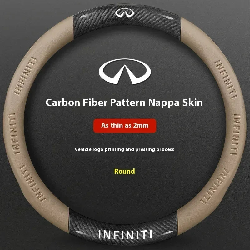 Infiniti Carbon Fiber Leather Steering Wheel Cover
